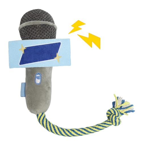 JINGLING Katzen Kauspielzeug | Mikrofon-Form Katzenspielzeug Mit Glöckchen | Haustierspiele Für Reisen Bewegungstraining Geistige Förderung Drinnen & Draußen Wohnzimmer Kratz- Und Jagdspiel von JINGLING