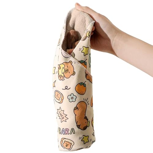JINGLING Katzenverpackung zum Schneiden von Nägeln, Katzen -Swaddle -Wrap für Nageltrimmen | Haustierpflege Swaddle Cat Wrap Capybara | Anti-Eskape-Selbstklebstoff-Multifunktional-Nagel-Trimmbetrieb, von JINGLING