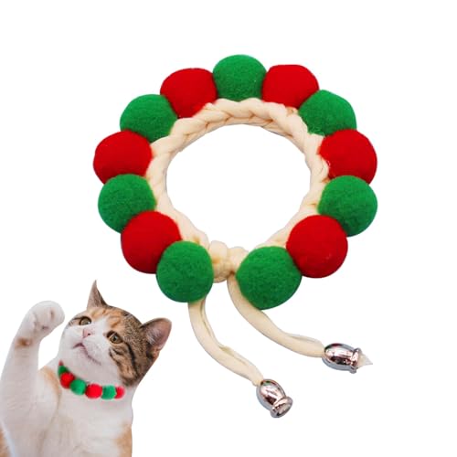 JINGLING Plüschball-Haustierhalsband, Welpen-Plüschhalsband-Halskette,Verstellbare handgewebte Halskette mit Kätzchenhalsband | Pom-Pom-Hundehalsband, Heimtierbedarf, buntes Katzenzubehör, JINGLING Plüschball-Haustierhalsband, Welpen-Plüschhalsband-Halskette,Verstellbare handgewebte Halskette mit Kätzchenhalsband | Pom-Pom-Hundehalsband, Heimtierbedarf, buntes Katzenzubehör, von JINGLING