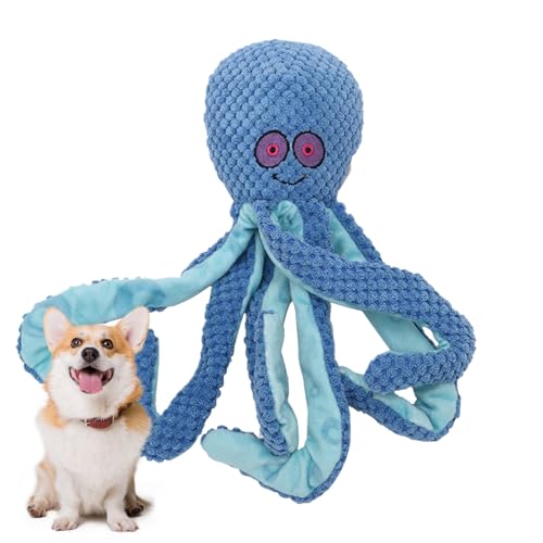 JINGLING Quietschende, gefüllte Tierhundspielzeug, Plüschquietschende Hundespielzeug - Interaktives Hundepuzzlespielzeug - -geformtes Welpe -Kautgerät für kleine, mittlere und große Haustiere JINGLING Quietschende, gefüllte Tierhundspielzeug, Plüschquietschende Hundespielzeug - Interaktives Hundepuzzlespielzeug - -geformtes Welpe -Kautgerät für kleine, mittlere und große Haustiere von JINGLING