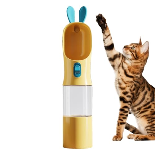 JINGLING Tragbare Wasserflasche für Hunde, Hundewasserschüssel -Spender Reise,Leak Proof Welpeling -Trinkfuttermittel tragbar | Lieferungen Wasserspender, Lebensmittelbehälter zum Wandern, Gehen im von JINGLING