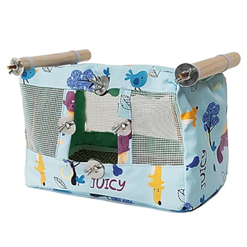 JINGLING Vogelhängematte Zelt, Papageienhaus,Atmungsaktives Vogelnest Kuschelhütte mit Cooler Matte - Wasserdicht von JINGLING