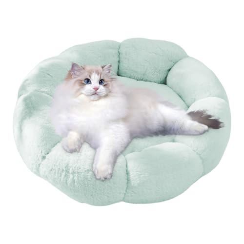 JINGLING Warme Katzenbett, beruhigendes Katzenbett | weiches und warmes Katzenbett für Katzen Flower Cat Cave | aus Plüsch für Haustiere, beruhigendes und waschbares Nest für Hunde JINGLING Warme Katzenbett, beruhigendes Katzenbett | weiches und warmes Katzenbett für Katzen Flower Cat Cave | aus Plüsch für Haustiere, beruhigendes und waschbares Nest für Hunde von JINGLING