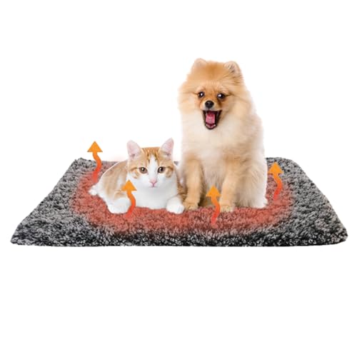 JINGTOPS Wärmedecke für Hunde,Selbstheizende Decke für Katzen Hunde, Katzenbett, Waschbar Hundedecke, Katzenhaus Outdoor,Haustiere Wärmematte Winter (L 58x88cm) von JINGTOPS