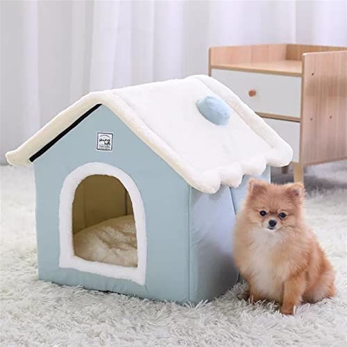 JINGYAN Hundebetten Dog House Indoor Warm Kennel Pet Cat Cave Nest Rabbit Nest Washable Removable Mat Cozy Sleeping Bed for Cats(L) von JINGYAN