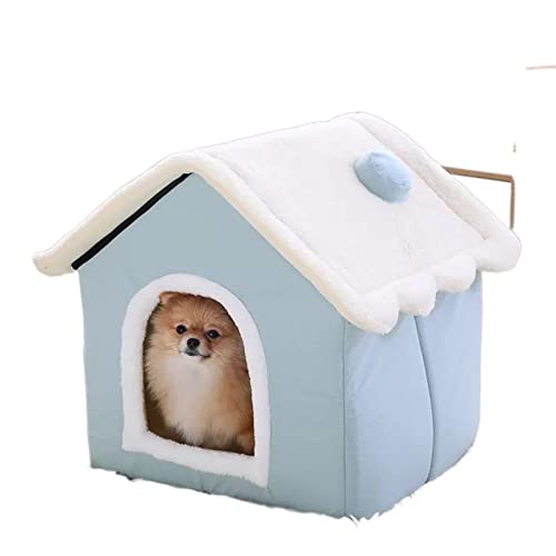 JINGYAN Hundebetten Dog House Indoor Warm Kennel Pet Cat Cave Nest Rabbit Nest Washable Removable Mat Cozy Sleeping Bed for Cats(M) von JINGYAN