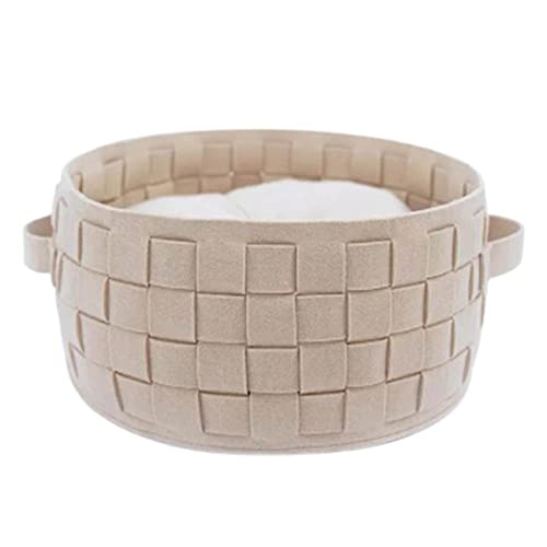 JINGYAN Hundebetten Warm Pet Cat Bed House Winter Round Bed Cat Sleeping Mat Pad Nest Kennel Pet Cushion Kitten Pet Nest Kitten Sleeping Beds(Sunny Yellow) von JINGYAN