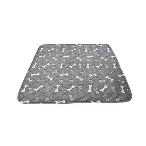 JINGYAN Hundebetten wasserdichte Wiederverwendbare Hundebett Matten Hund Urin Pad Welpen Pee Schnelle Absorption Pad Teppich for Haustierschlaf Weiche Teppichdecke(A,70x80CM) von JINGYAN