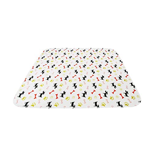 JINGYAN Hundebetten wasserdichte Wiederverwendbare Hundebett Matten Hund Urin Pad Welpen Pee Schnelle Absorption Pad Teppich for Haustierschlaf Weiche Teppichdecke(B,70x80CM) von JINGYAN