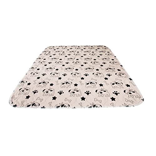 JINGYAN Hundebetten wasserdichte Wiederverwendbare Hundebett Matten Hund Urin Pad Welpen Pee Schnelle Absorption Pad Teppich for Haustierschlaf Weiche Teppichdecke(C,70x80CM) von JINGYAN