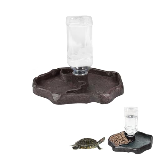 JINJUMEI Schildkröten Wasserschale, Reptilien Wasserspender Terrarium Wasserschale Schildkröten Wasserspender mit Flasche für Schildkröten, Geckos, Schlangen, Frösche usw Reptilienhaustier JINJUMEI Schildkröten Wasserschale, Reptilien Wasserspender Terrarium Wasserschale Schildkröten Wasserspender mit Flasche für Schildkröten, Geckos, Schlangen, Frösche usw Reptilienhaustier von JINJUMEI