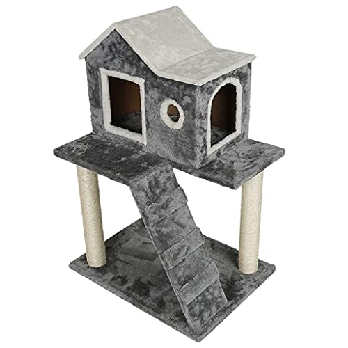 Katzen Kratzer Katzen Spielzeug Kletterrahmen Haustier Lieferungen Kätzchen Spiel Spielzeug Tree House Sprungplattform Beauty Comes von JINMUXUAN