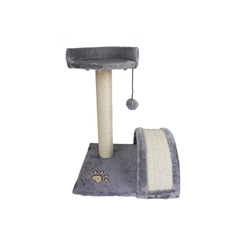 Katzenbaumkatze Kletterrahmen vergrößerte Katzenplattform Bogen Bridge Katzenbrett Katze Kratzpost Cat Toy Cat Cat Tower (Farbe: Gris) (Gris) Beauty Comes von JINMUXUAN