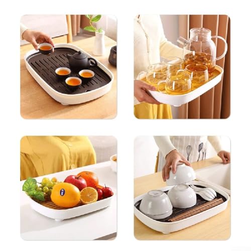 Kaninchentoilette, kleine Haustiertoilette, Meerschweinchenklo, Toilettenbox, Material, großer Raum, erhöhtes Gitter-Design, glatte Ecke, abnehmbares Design (Weiß L) von JINSBON