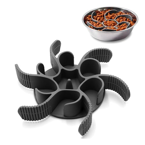 Hunde Langsamer Fressnapf Hundenapf Slow Feeder Slow Feeder Hundenapf Einfügung Anti Schling Napf Anti Schling Napf Hund Reduzieren Übermäßiges Essen für Hunde und Katzen Schneidbar von JINSIHU
