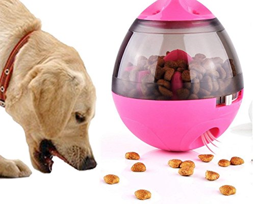 JINTN Leckerli-Ball, Hundefutter Ball, Spender für Hundefutter, Hund Puzzle Pet Spielzeug Spaß Tumbler Spill Essen Bälle, Interaktive Intelligenz Food Dispenser Ball von JINTN
