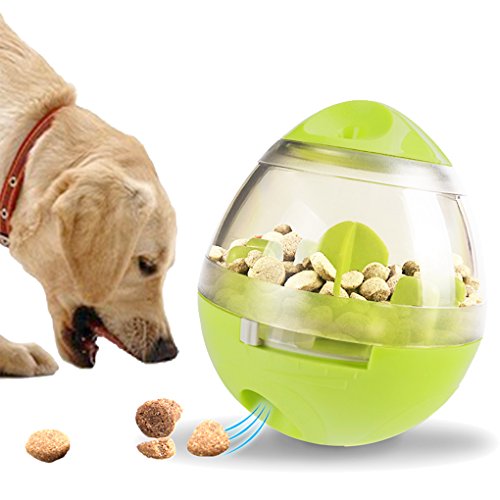 JINTN Leckerli-Ball, Hundefutter Ball, Spender für Hundefutter, Hund Puzzle Pet Spielzeug Spaß Tumbler Spill Essen Bälle, Interaktive Intelligenz Food Dispenser Ball von JINTN