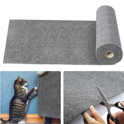 JINYJIA Selbstklebend Kratzteppich Katze Wand, 40×200cm Cathpetic Kratzmatte Selbstkleben, DIY Kratzbrett Katze, Katzen Kratzschutz Sofa, AntiKratz Tape für Katzenständer, Holzgriff, Katzenturm JINYJIA Selbstklebend Kratzteppich Katze Wand, 40×200cm Cathpetic Kratzmatte Selbstkleben, DIY Kratzbrett Katze, Katzen Kratzschutz Sofa, AntiKratz Tape für Katzenständer, Holzgriff, Katzenturm von JINYJIA