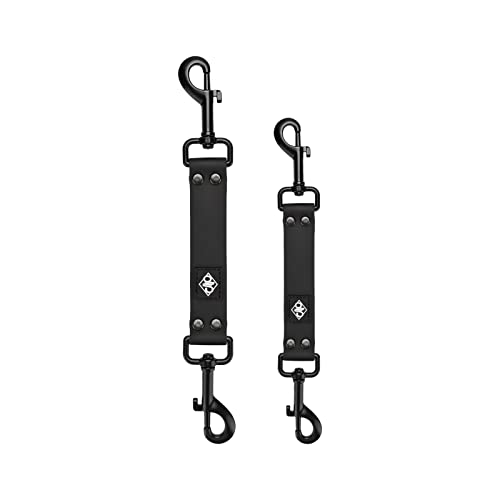 JIPIMON Wasserdichtes Halsband, 2 Stück, doppelendig, Sicherheitsclip für Krappenhalsband, Hundegeschirr, Halsbandverbinder von JIPIMON
