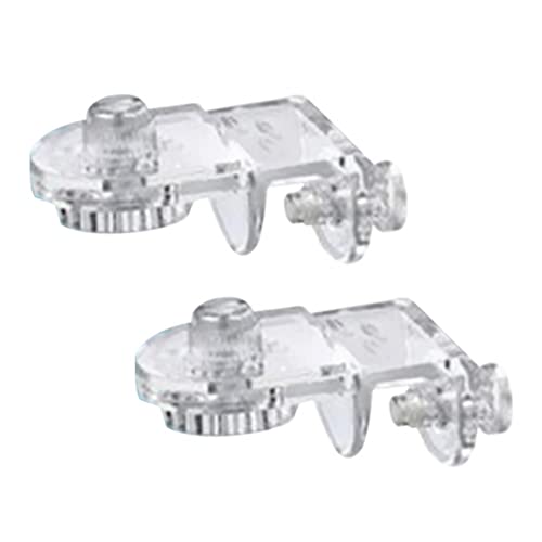 JISADER 2 Stück Aquarium-Bildschirm-Netz-Clips, Aquarium-Top-Abdeckungs-Clips, mehrfach verwendete Acryl-Aquarium-Bildschirm-Klemmvorrichtung, Zubehör, festes von JISADER