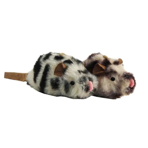 JISADER 2 Stück interaktives Maus-Katzenspielzeug, Katzenspielzeug mit Sound, Plüsch, Katzenminze, Katzenspielzeug, Katzenmäusespielzeug für Übungen JISADER 2 Stück interaktives Maus-Katzenspielzeug, Katzenspielzeug mit Sound, Plüsch, Katzenminze, Katzenspielzeug, Katzenmäusespielzeug für Übungen von JISADER