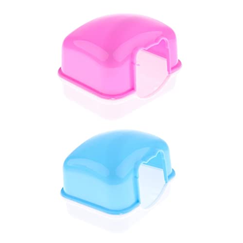 JISADER 2er Set Kleintier Hamster Badezimmer Badewanne Sandraum Sauna Toilette, JISADER 2er Set Kleintier Hamster Badezimmer Badewanne Sandraum Sauna Toilette, von JISADER