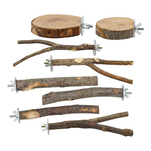 JISADER 8 Stücke Vogelkäfig Zweig Papagei Vogel Stehende Stick Stehend Kauen Klettern Haustier Vogel Spielzeug Plattform für Sittiche Finken JISADER 8 Stücke Vogelkäfig Zweig Papagei Vogel Stehende Stick Stehend Kauen Klettern Haustier Vogel Spielzeug Plattform für Sittiche Finken von JISADER