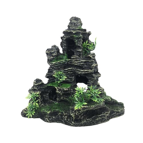 JISADER Aquarium Aquarium Landschaftsbau Dekor Zubehör, mit Simulationspflanzen, kreativer Kleiner Unterschlupf JISADER Aquarium Aquarium Landschaftsbau Dekor Zubehör, mit Simulationspflanzen, kreativer Kleiner Unterschlupf von JISADER