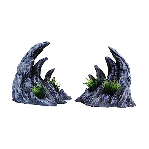 JISADER Aquarium Dekoration Simulation Betta Aquarium Höhle Aquarium Rock Cave Ornament, KLEIN JISADER Aquarium Dekoration Simulation Betta Aquarium Höhle Aquarium Rock Cave Ornament, KLEIN von JISADER