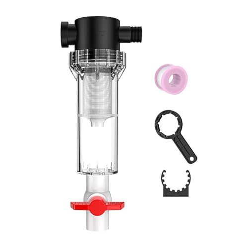 JISADER Aquarium Pumpe Sediment Effiziente Transparent Wiederverwendbare 1/2in Gewinde, 40 Mesh von JISADER