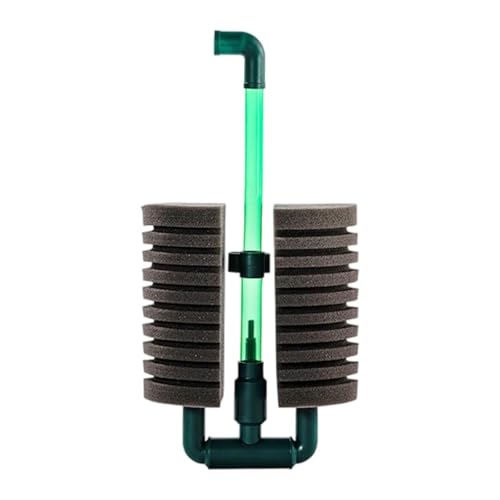 JISADER Aquarium-Schwammfilter, einstellbares Auslassrohr-Filtrationssystem, leiser Schaumfilter intern, zu montieren, 20 cm bis 26 cm von JISADER