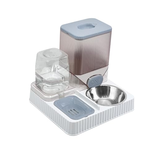 JISADER Automatischer Futterspender und Wasserspender, großes Fassungsvermögen für Katzen, Kaninchen, Hunde, Grau mit Schüssel JISADER Automatischer Futterspender und Wasserspender, großes Fassungsvermögen für Katzen, Kaninchen, Hunde, Grau mit Schüssel von JISADER