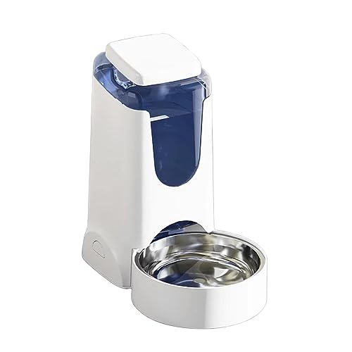 JISADER Automatischer Wasserspender für, Wassertrinker, Reisebedarf, waschbarer Zwingerkessel, Trinkbrunnen für Hunde, Katzen, Welpen, Weiß von JISADER