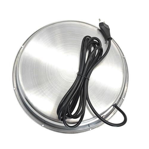 JISADER Beheizte Basis Langlebige thermostatische Steuerung wasserdichte Geflügeltränke-Heizbasis Trinkwassererwärmung für Taubenhühner, 38CM von JISADER