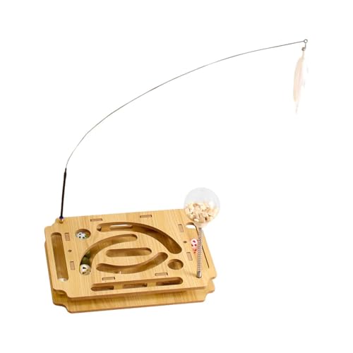 JISADER Cat Interactive Labyrinth Ball Interactive Cat Spielzeug mit Platin Streckenbällen mit Bell Ball Food Spielzeug, Style A JISADER Cat Interactive Labyrinth Ball Interactive Cat Spielzeug mit Platin Streckenbällen mit Bell Ball Food Spielzeug, Style A von JISADER