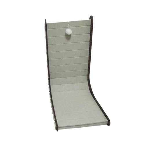 JISADER Cat Scratch Post Schleifklaue L -Form Spielen Spielzeug Kratzer Matte Kratzer -Pappkissen, Braun, S von JISADER