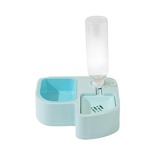 JISADER Doppelte Hunde- und Katzennäpfe, Haustier-Wasser- und Futternapf-Set, automatischer Wasserspender für Kaninchen, Blau JISADER Doppelte Hunde- und Katzennäpfe, Haustier-Wasser- und Futternapf-Set, automatischer Wasserspender für Kaninchen, Blau von JISADER