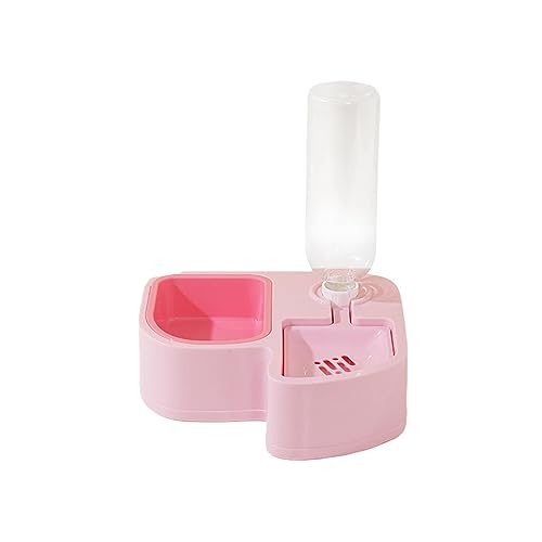 JISADER Doppelte Hunde- und Katzennäpfe, Haustier-Wasser- und Futternapf-Set, automatischer Wasserspender für Kaninchen, ROSA JISADER Doppelte Hunde- und Katzennäpfe, Haustier-Wasser- und Futternapf-Set, automatischer Wasserspender für Kaninchen, ROSA von JISADER