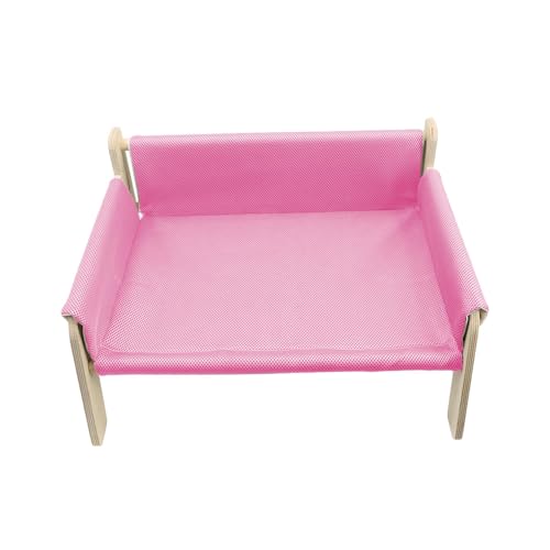 JISADER Erhöhtes Katzenbett, Katzensofa aus Holz, Unterschlupf, Katzenschlafplatz, Katzenhängematte, Katzenmöbel, Bett für Welpen, Katzen und kleine Hunde, ROSA JISADER Erhöhtes Katzenbett, Katzensofa aus Holz, Unterschlupf, Katzenschlafplatz, Katzenhängematte, Katzenmöbel, Bett für Welpen, Katzen und kleine Hunde, ROSA von JISADER