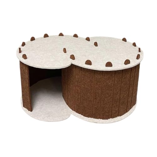 JISADER Filz Pet Cat Tunnel Bett Katzen Höhlenhaus gemütlich atmungsaktiv von JISADER