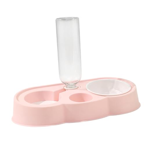 JISADER Futter für Hunde und Katzen mit Wasserspender für mittelgroße Hunde, Rosa JISADER Futter für Hunde und Katzen mit Wasserspender für mittelgroße Hunde, Rosa von JISADER