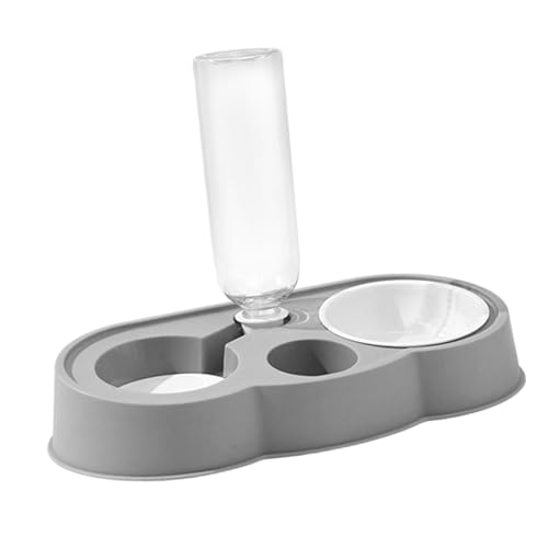 JISADER Futter für Hunde und Katzen mit Wasserspender für mittelgroße Hunde, grau JISADER Futter für Hunde und Katzen mit Wasserspender für mittelgroße Hunde, grau von JISADER