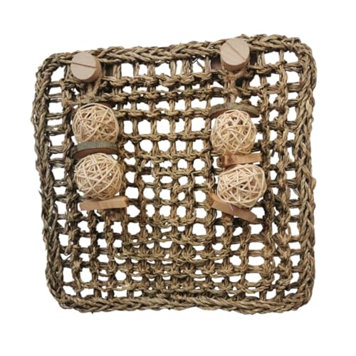 JISADER Grasmatte für, Strohstreu, Kauspielzeug, handgemachte gewebte Heumatte, Ruhekäfigmatte für Igel, Ratten, Meerschweinchen, Hamster JISADER Grasmatte für, Strohstreu, Kauspielzeug, handgemachte gewebte Heumatte, Ruhekäfigmatte für Igel, Ratten, Meerschweinchen, Hamster von JISADER