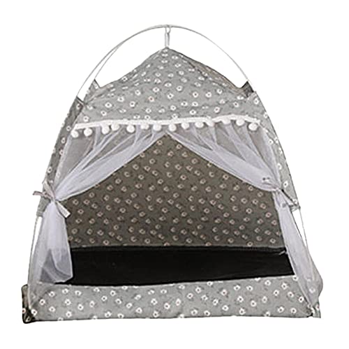 JISADER Großes Katzenzelt, Komfortable Schlafstätte für Haustiere, Weiche Unterlage, Grau, XL JISADER Großes Katzenzelt, Komfortable Schlafstätte für Haustiere, Weiche Unterlage, Grau, XL von JISADER