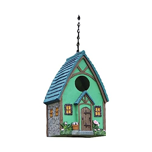 JISADER Hängende Vogelhäuser, Vogelzuchtbox, Kunstharz, Kleiner Vogelruheplatz für Vögel, Outdoor, Garten, Dekoration, Terrasse, Vogelliebhaber, Pflanzer JISADER Hängende Vogelhäuser, Vogelzuchtbox, Kunstharz, Kleiner Vogelruheplatz für Vögel, Outdoor, Garten, Dekoration, Terrasse, Vogelliebhaber, Pflanzer von JISADER