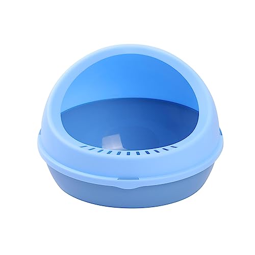 JISADER Halbgeschlossene Katzentoilette, Töpfchenpfanne, Bettpfanne, Kätzchensandkasten für kleine Kätzchen, Blau JISADER Halbgeschlossene Katzentoilette, Töpfchenpfanne, Bettpfanne, Kätzchensandkasten für kleine Kätzchen, Blau von JISADER