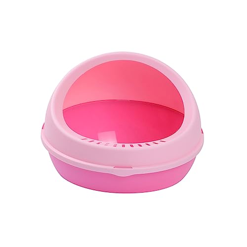 JISADER Halbgeschlossene Katzentoilette, Töpfchenpfanne, Bettpfanne, Kätzchensandkasten für kleine Kätzchen, ROSA JISADER Halbgeschlossene Katzentoilette, Töpfchenpfanne, Bettpfanne, Kätzchensandkasten für kleine Kätzchen, ROSA von JISADER