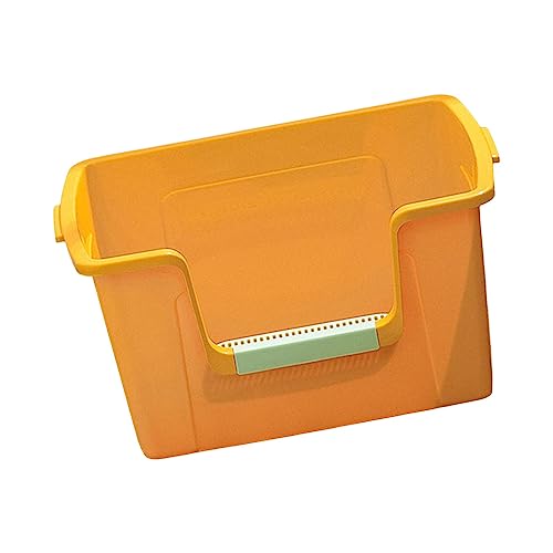 JISADER Halbgeschlossene Katzentoilette, Töpfchentoilette, großer Raum, leicht, spritzwassergeschützt, mit Griffen, Bettpfanne für, Kätzchen, GELB JISADER Halbgeschlossene Katzentoilette, Töpfchentoilette, großer Raum, leicht, spritzwassergeschützt, mit Griffen, Bettpfanne für, Kätzchen, GELB von JISADER