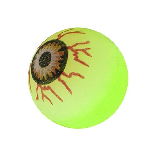 JISADER Halloween-Hüpfball, Augenbälle, Hüpfball, hochspringend, lustig, 30 mm, kleines leuchtendes Hüpf-Spielzeug als Belohnungsgeschenk von JISADER