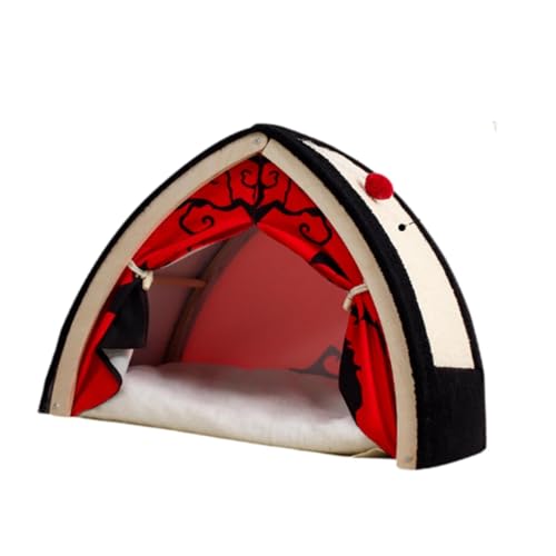 JISADER Halloween-Katzenzelt aus Sisal mit hängendem Ball, atmungsaktiv, für Kätzchen und kleine Haustiere, weiche Katzenhöhle, Katzennest, Bett, JISADER Halloween-Katzenzelt aus Sisal mit hängendem Ball, atmungsaktiv, für Kätzchen und kleine Haustiere, weiche Katzenhöhle, Katzennest, Bett, von JISADER